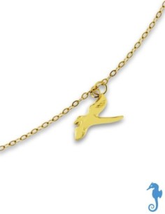 Chaîne De Cheville Or Paille En Queue