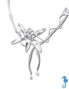 Collier Fleur De Vanille Bourbon ® Argent