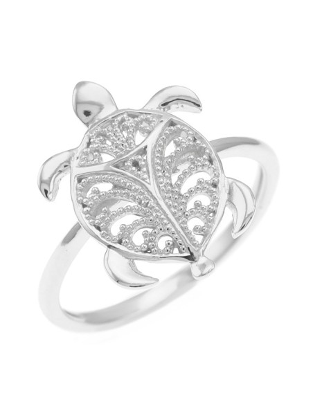Bague Argent Tortue