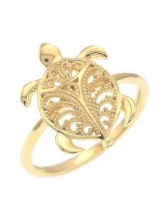 Bague Argent Teinte Tortue