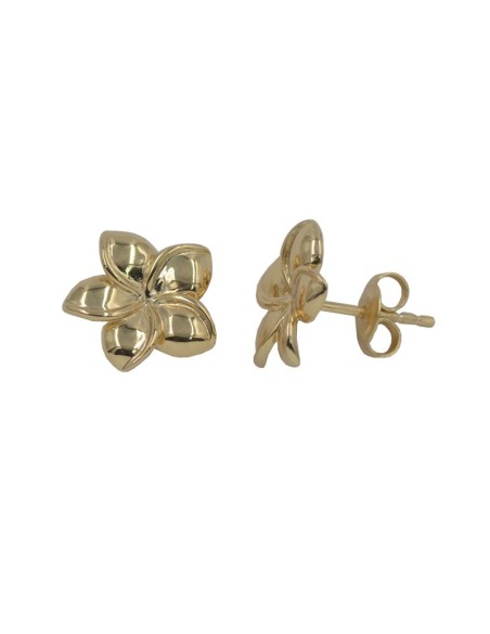 Boucles D'oreilles Or Fleur