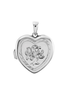 Pendentif Argent Photo Coeur