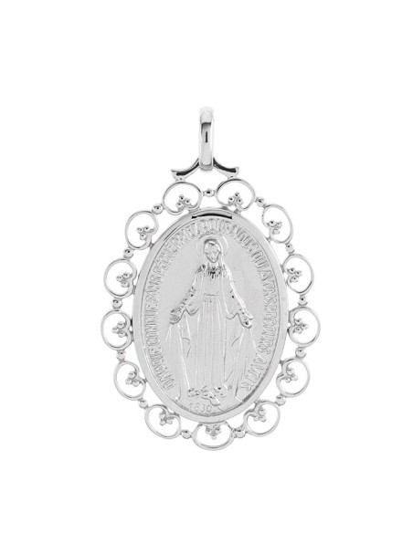 Pendentif Argent Vierge Miraculeuse