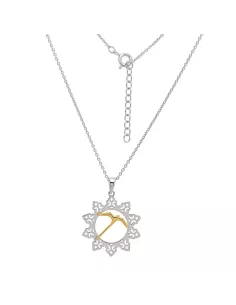 Collier Argent Lambrequin Et Paille En Queue