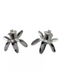 Boucles D'oreilles Argent Fleur De Vanille
