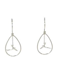 Boucles D'oreilles Argent Paille En Queue