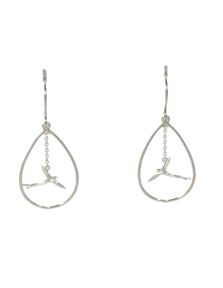 Boucles D'oreilles Argent Paille En Queue