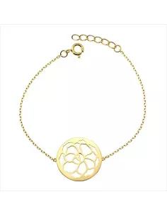 Bracelet Argent Teinté Hibiscus