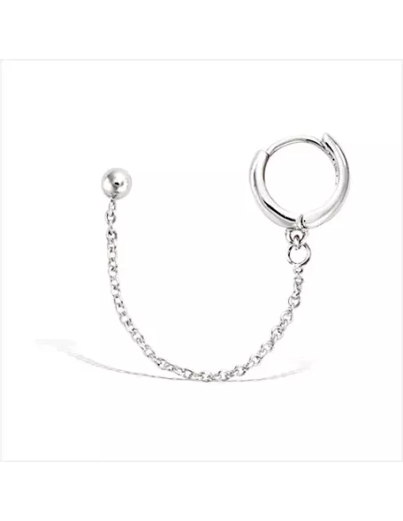 Boucles D'oreilles Argent Perle Argentée