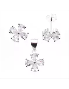 Pendentif Argent Trèfle