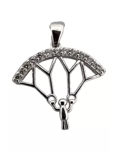 Pendentif Argent Parachute