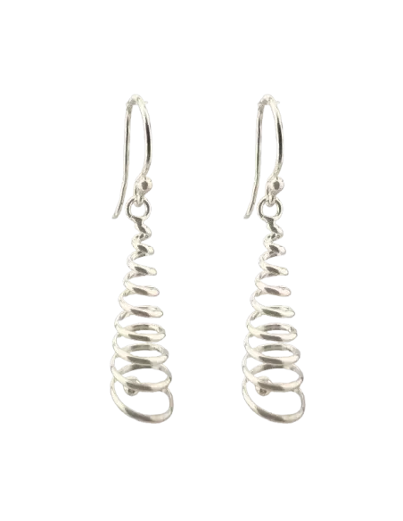 Boucles D'oreilles Argent Spirale